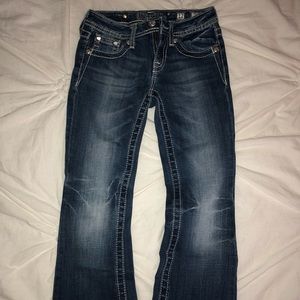 Girls peace pocket Miss Me jeans size 12